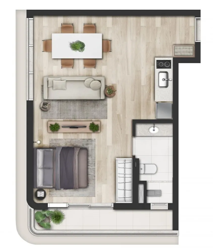 Cobertura, 1 quarto, 63 m² - Foto 12