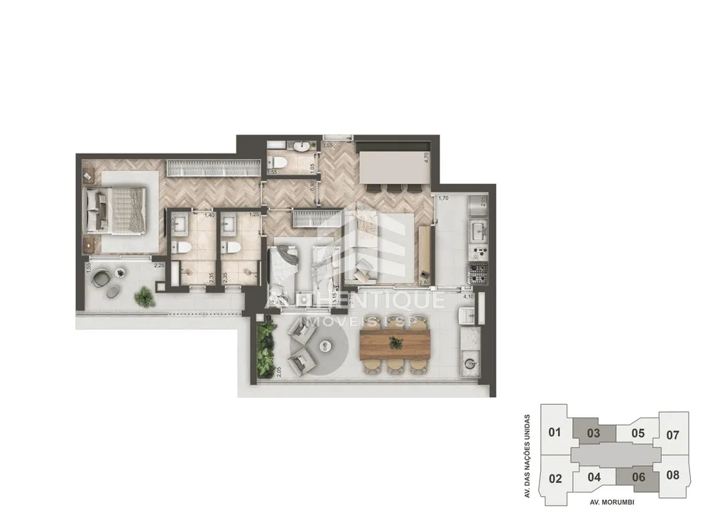 Apartamento, 1 quarto, 101 m² - Foto 6