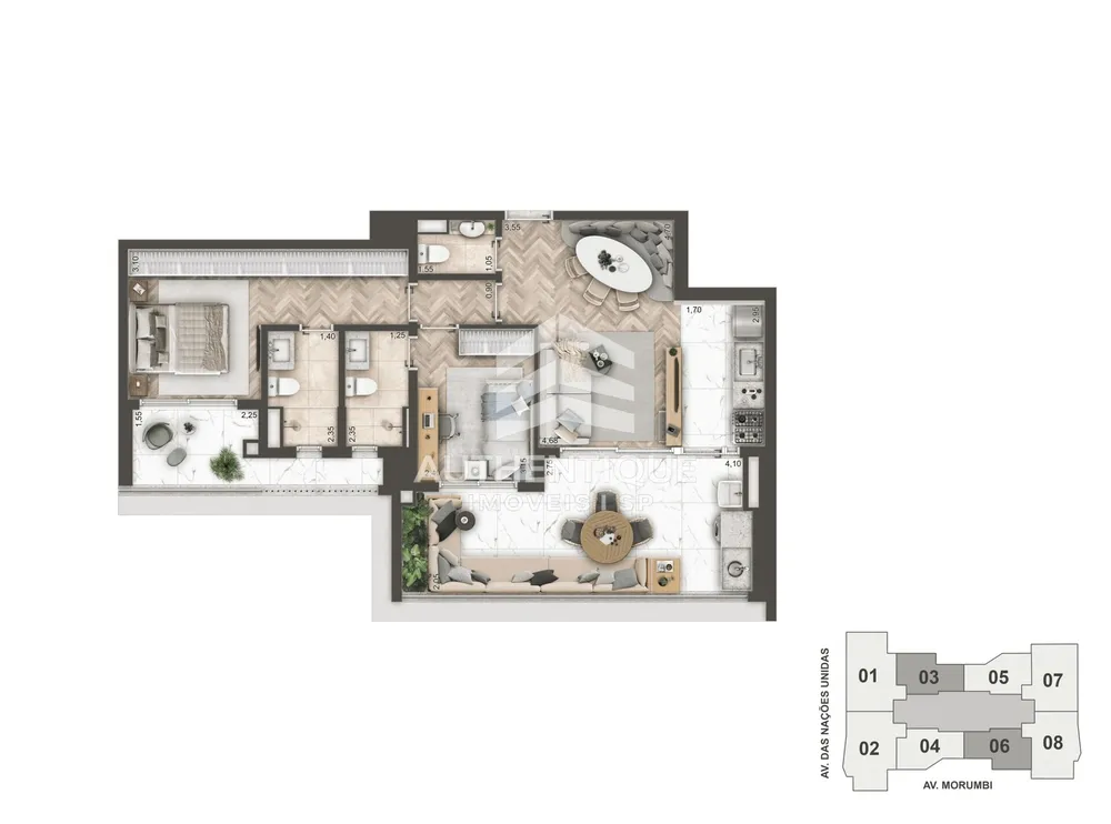 Apartamento, 1 quarto, 101 m² - Foto 8