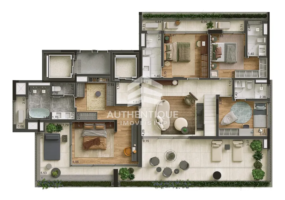 Apartamento, 3 quartos, 167 m² - Foto 19