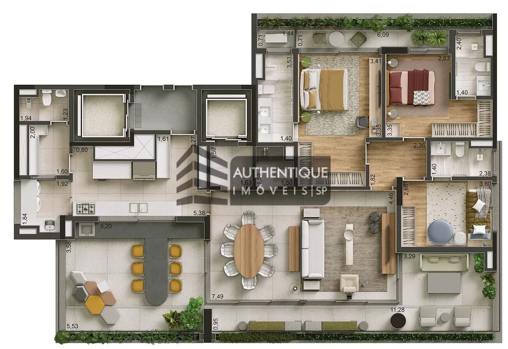Apartamento, 3 quartos, 167 m² - Foto 3