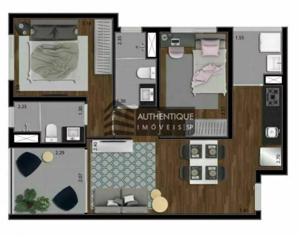 Apartamento à venda com 2 quartos, 98m² - Foto 36