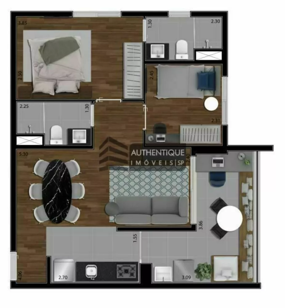 Apartamento à venda com 2 quartos, 98m² - Foto 35