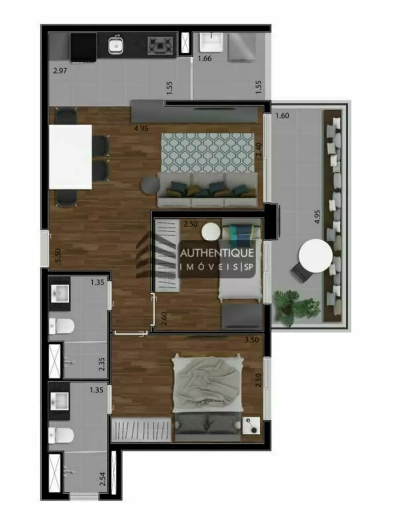 Apartamento à venda com 2 quartos, 98m² - Foto 38