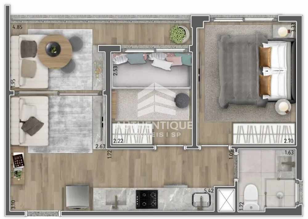 Apartamento, 1 quarto, 25 m² - Foto 11