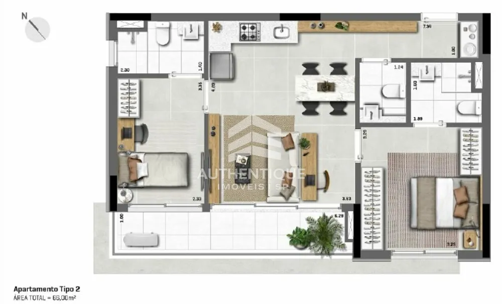 Apartamento, 2 quartos, 82 m² - Foto 7