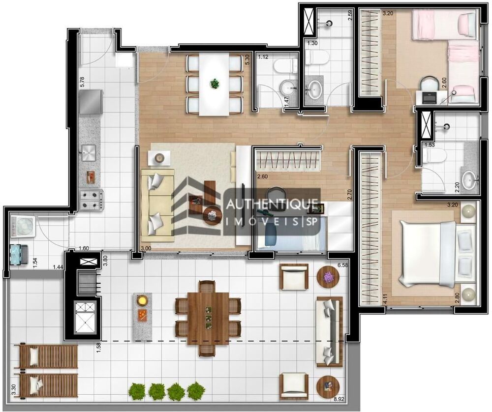 Apartamento, 2 quartos, 95 m² - Foto 13
