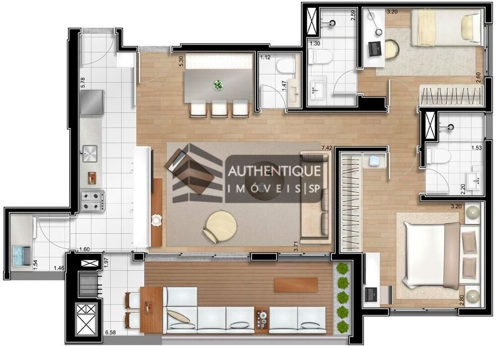 Apartamento, 2 quartos, 95 m² - Foto 17