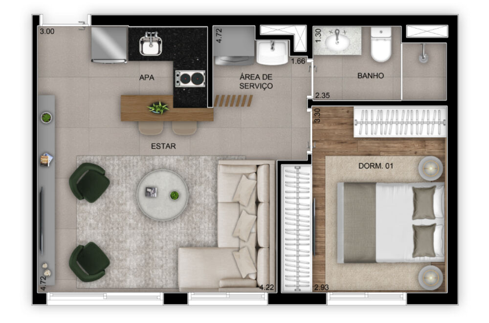 Apartamento, 2 quartos, 67 m² - Foto 41