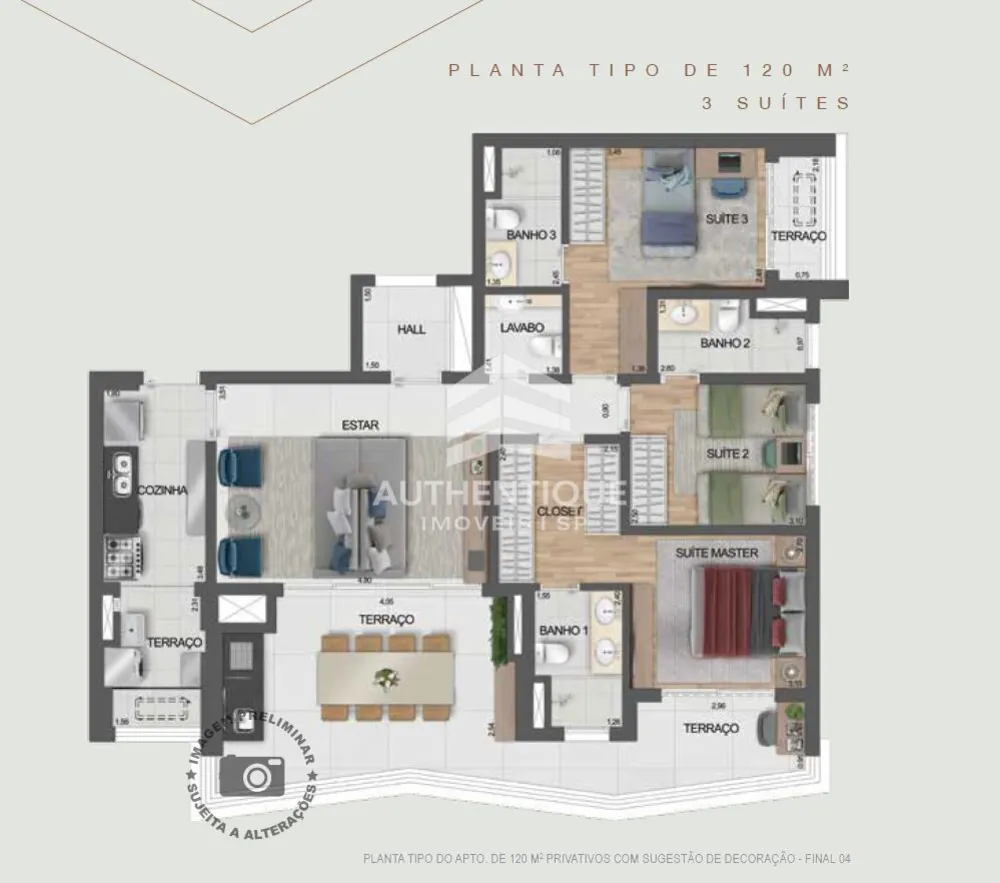 Apartamento, 4 quartos, 144 m² - Foto 1