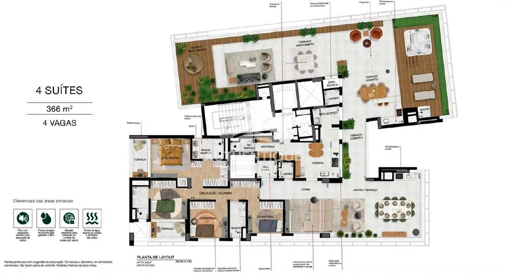 Apartamento, 3 quartos, 167 m² - Foto 8
