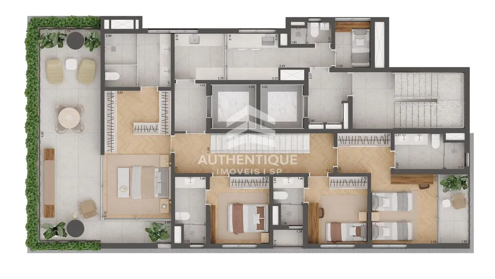 Cobertura, 4 quartos, 319 m² - Foto 12