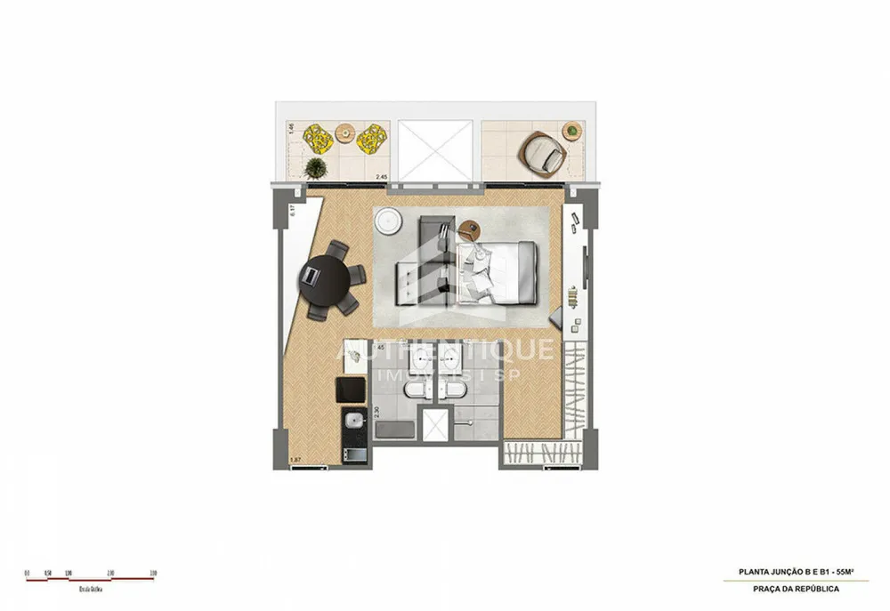 Apartamento, 1 quarto, 28 m² - Foto 7
