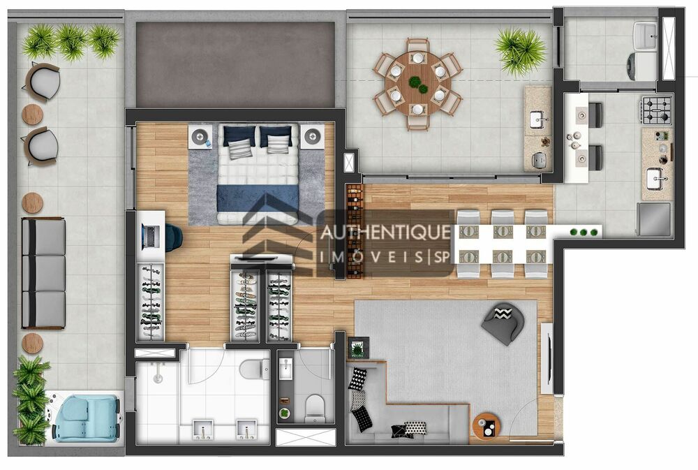 Apartamento, 3 quartos, 198 m² - Foto 2