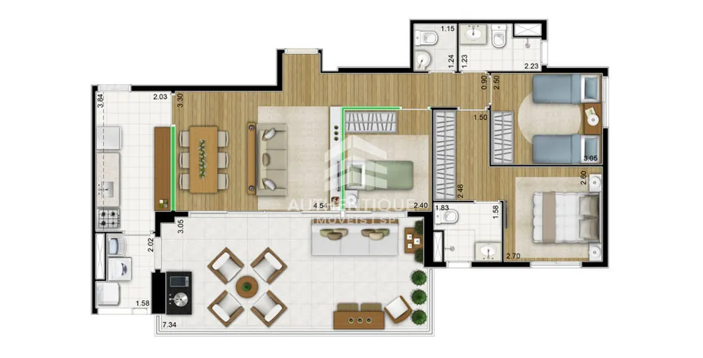 Apartamento, 3 quartos, 98 m² - Foto 10