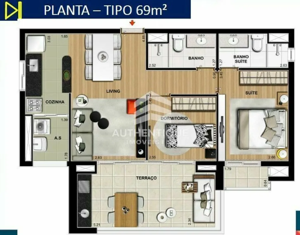 Apartamento, 1 quarto, 51 m² - Foto 17