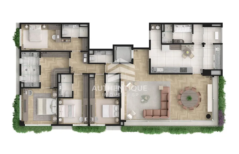 Apartamento, 4 quartos, 270 m² - Foto 3