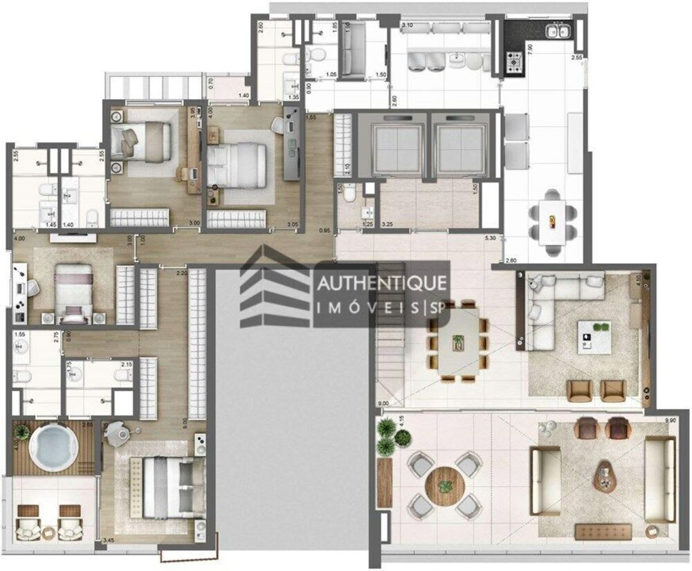 Apartamento, 4 quartos, 275 m² - Foto 6