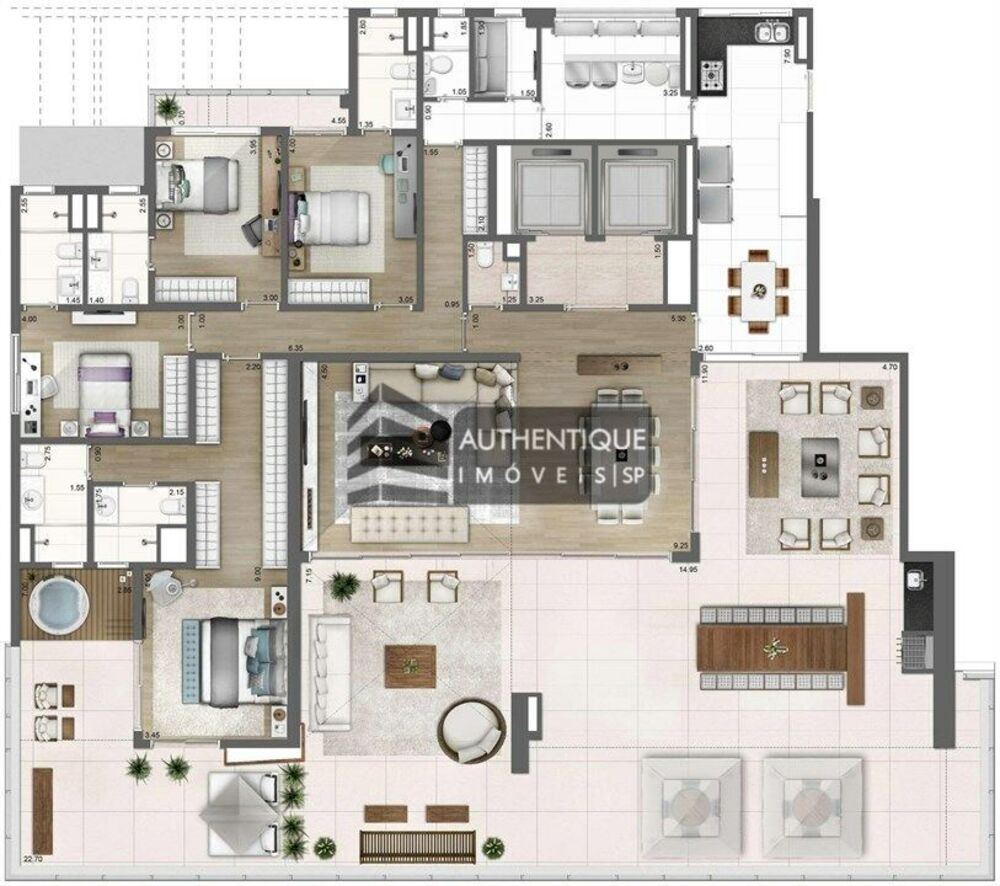 Apartamento, 4 quartos, 275 m² - Foto 20