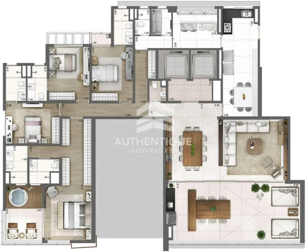 Apartamento, 4 quartos, 275 m² - Foto 33