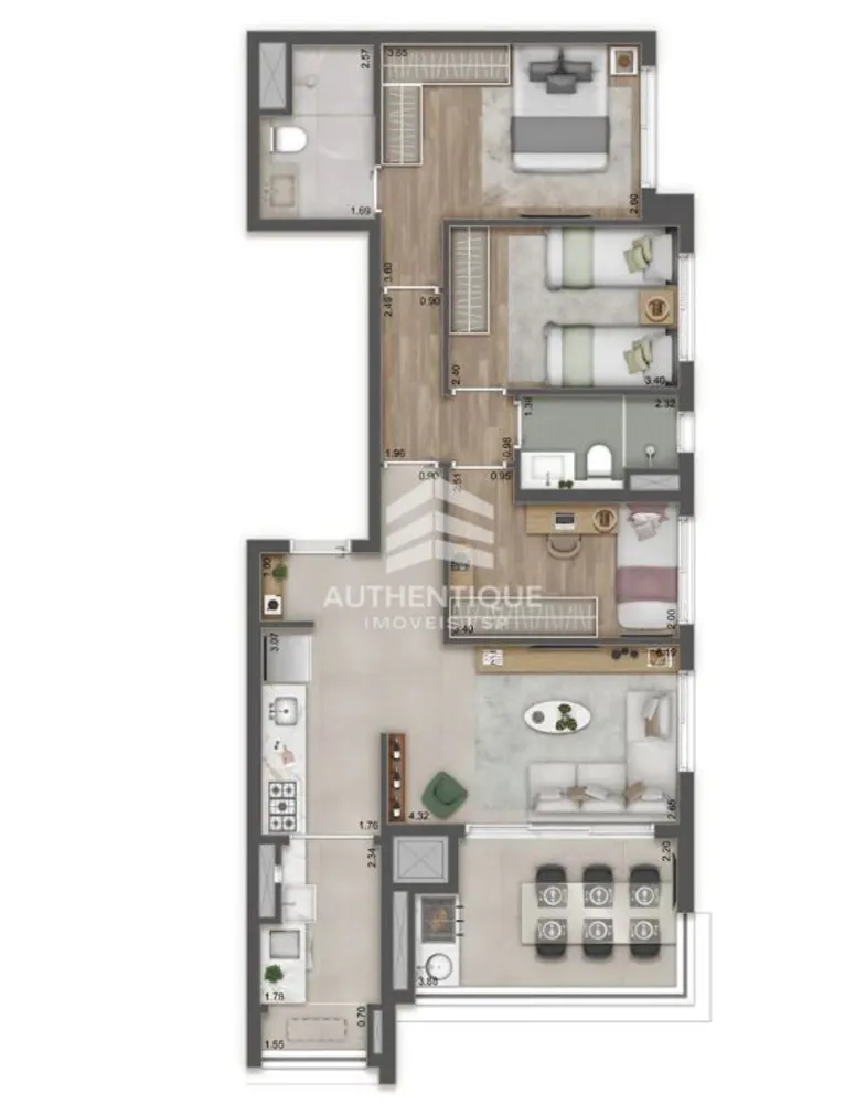Apartamento, 2 quartos, 65 m² - Foto 18