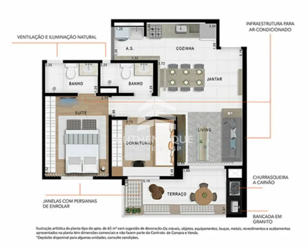 Apartamento, 2 quartos, 65 m² - Foto 13