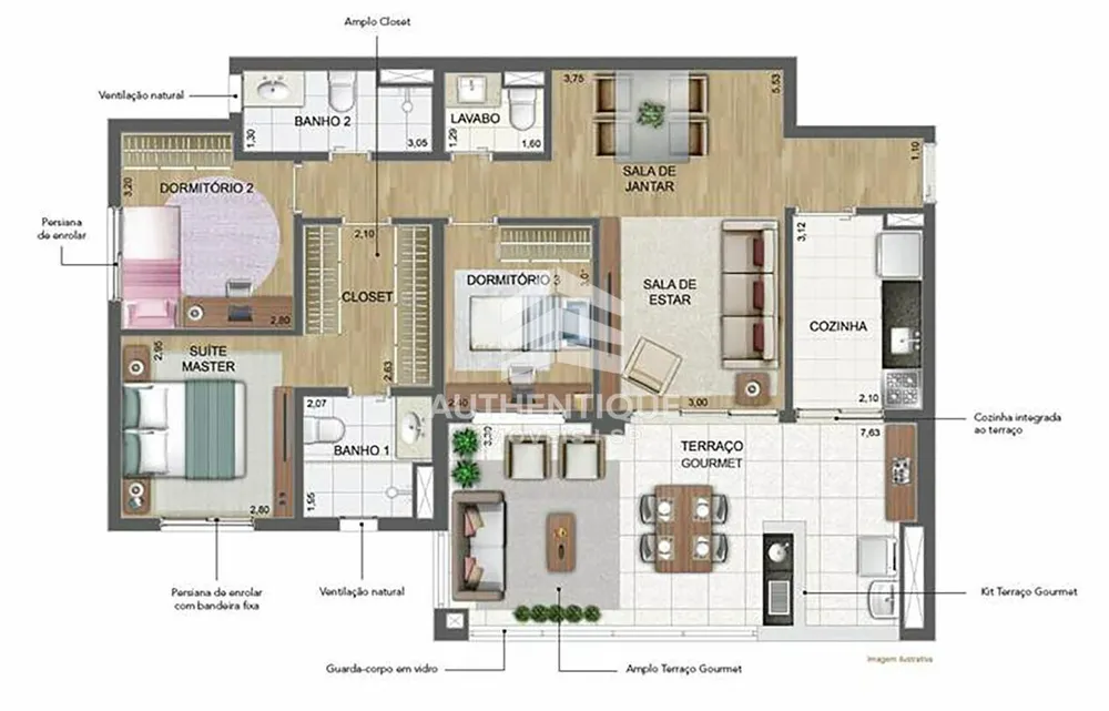 Apartamento, 3 quartos, 111 m² - Foto 23
