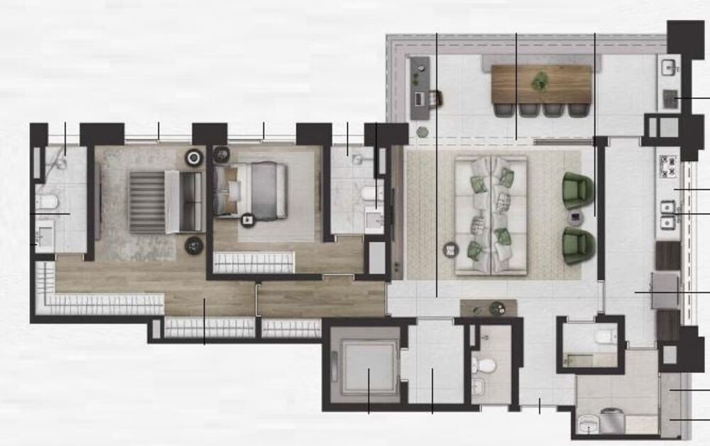 Apartamento, 2 quartos, 135 m² - Foto 9