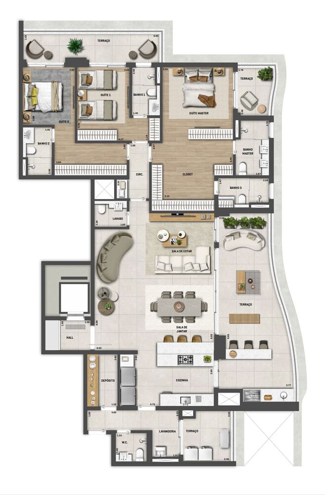 Cobertura, 4 quartos, 435 m² - Foto 15
