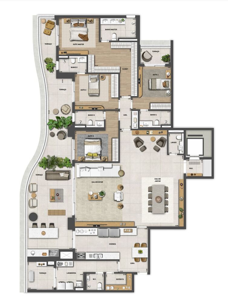 Cobertura, 4 quartos, 435 m² - Foto 10