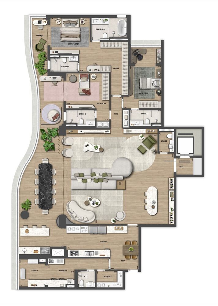 Cobertura, 4 quartos, 435 m² - Foto 13