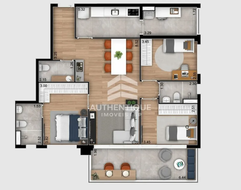 Apartamento, 2 quartos, 68 m² - Foto 15