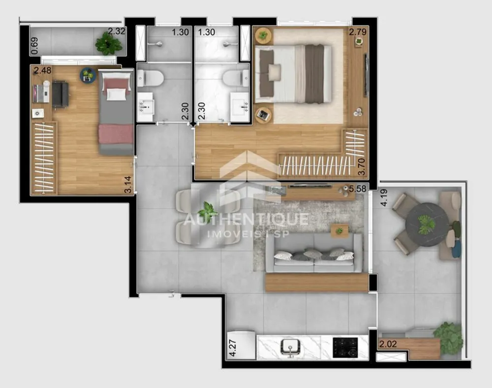 Apartamento, 2 quartos, 68 m² - Foto 14