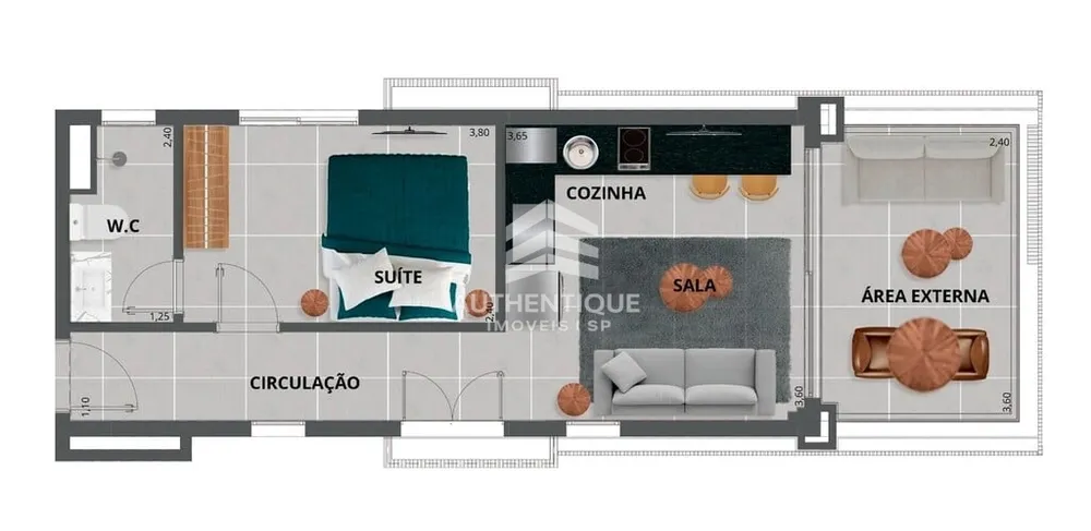 Apartamento, 1 quarto, 48 m² - Foto 30