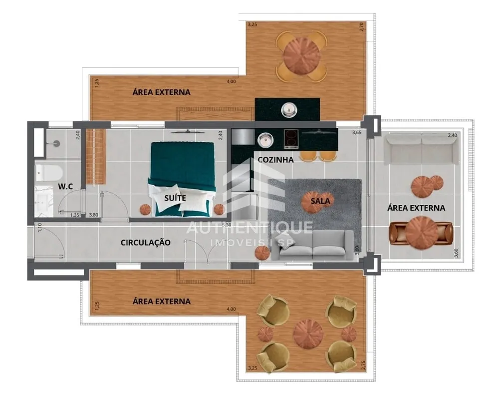 Apartamento, 1 quarto, 48 m² - Foto 33