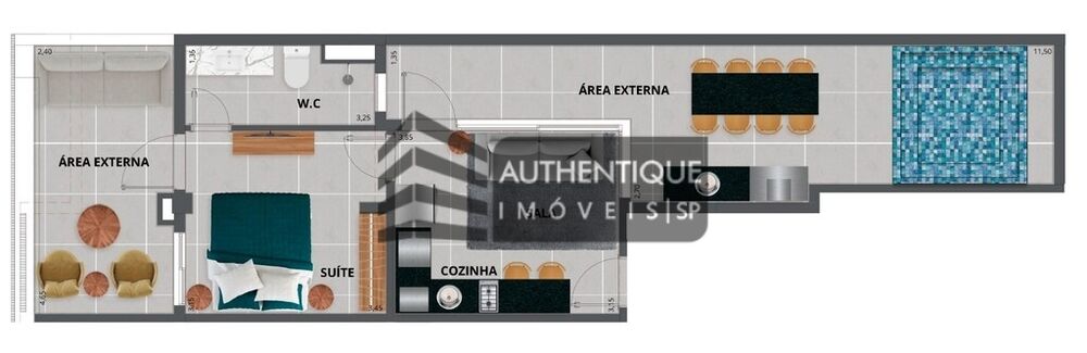 Apartamento, 1 quarto, 48 m² - Foto 14