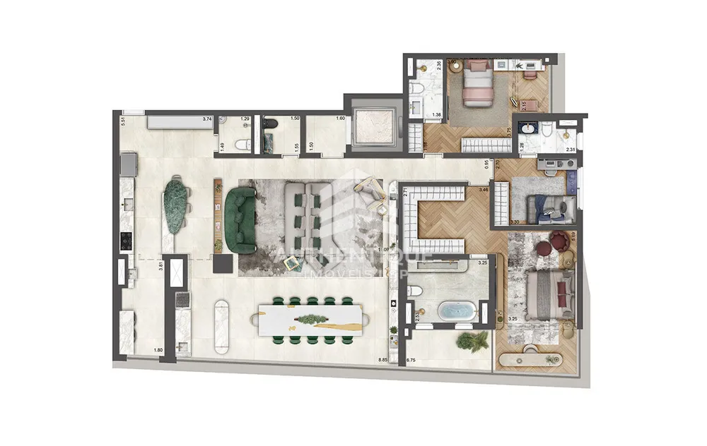 Apartamento, 4 quartos, 199 m² - Foto 52