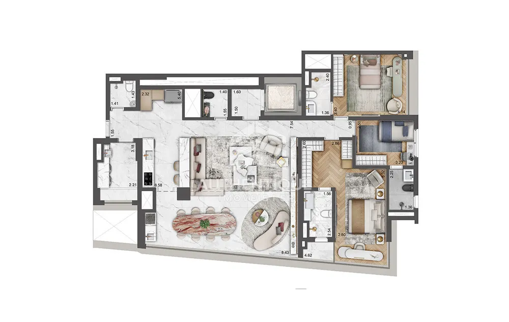 Apartamento, 4 quartos, 199 m² - Foto 51