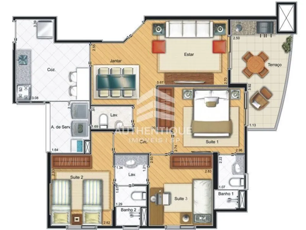 Apartamento, 3 quartos, 79 m² - Foto 53