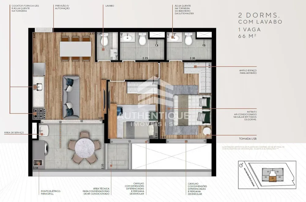 Apartamento, 1 quarto, 33 m² - Foto 12