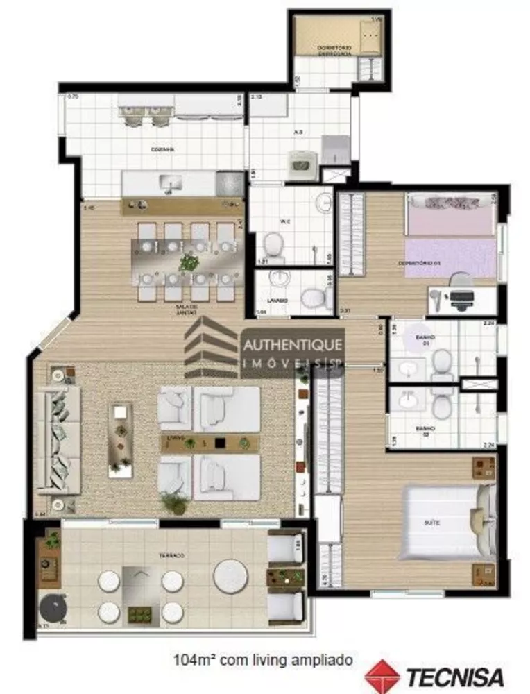 Apartamento à venda com 2 quartos, 104m² - Foto 16