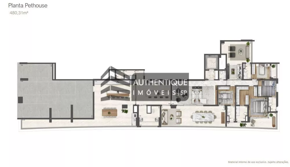 Cobertura, 3 quartos, 480 m² - Foto 1