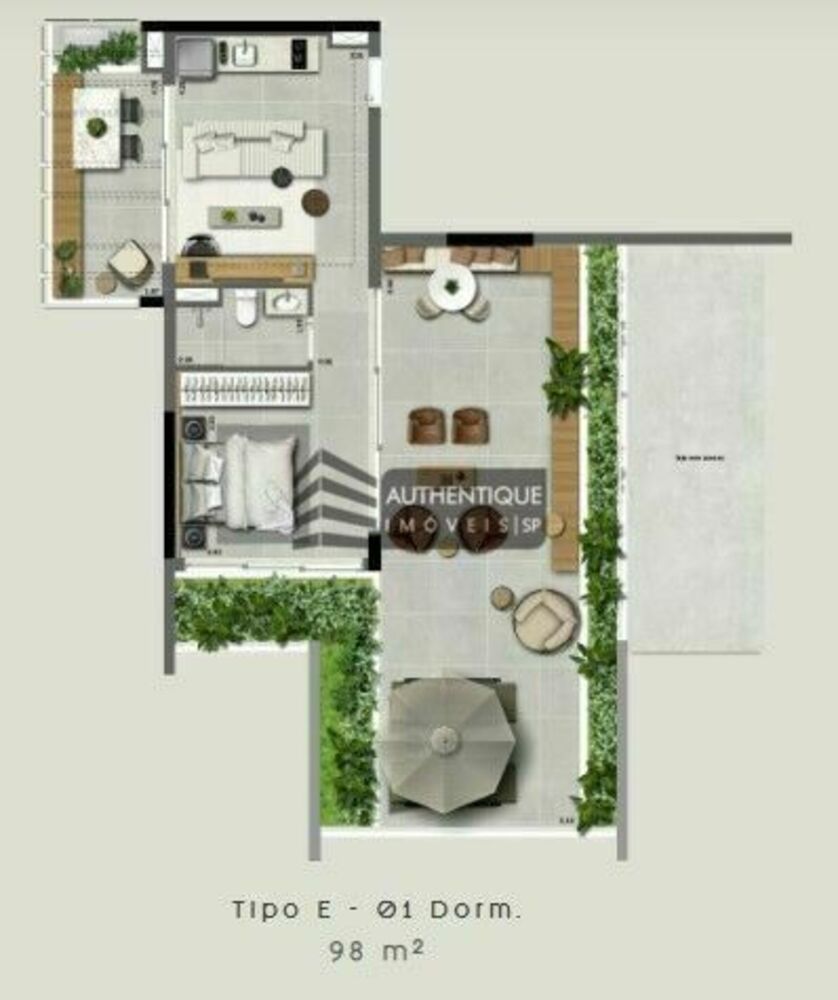 Cobertura, 1 quarto, 101 m² - Foto 11
