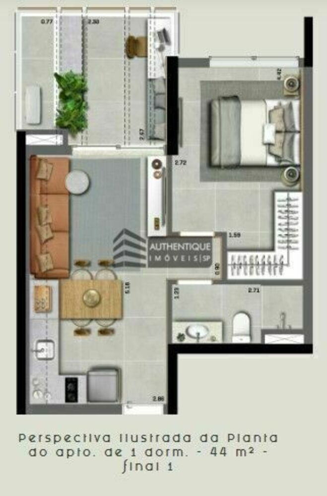 Cobertura, 1 quarto, 101 m² - Foto 17