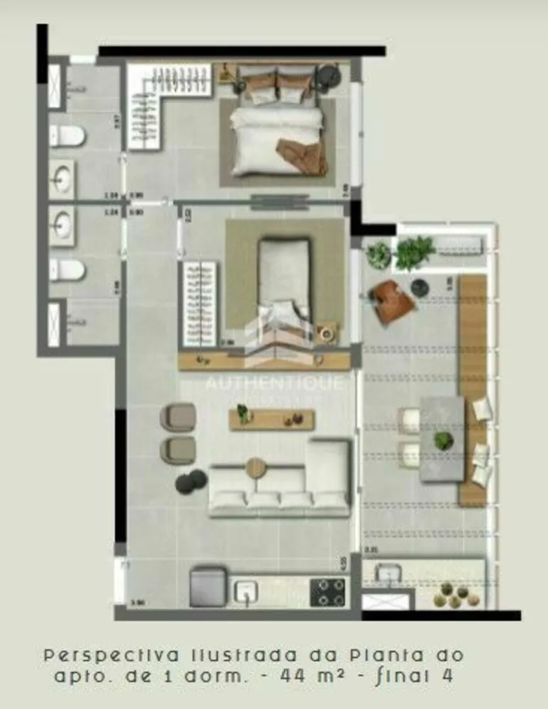 Cobertura, 1 quarto, 101 m² - Foto 26