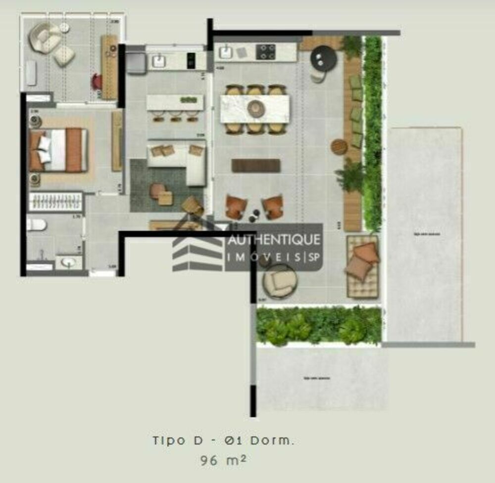 Cobertura, 1 quarto, 101 m² - Foto 16