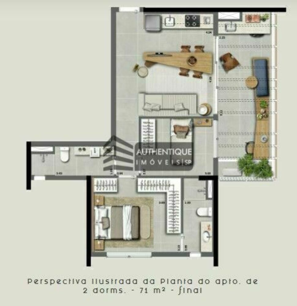 Cobertura, 1 quarto, 101 m² - Foto 1