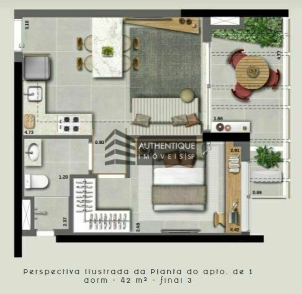 Cobertura, 1 quarto, 101 m² - Foto 18