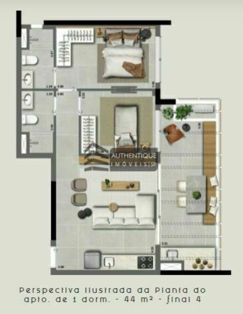 Cobertura, 1 quarto, 101 m² - Foto 7