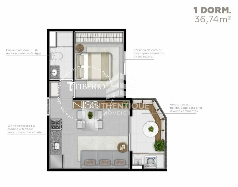 Apartamento, 2 quartos, 39 m² - Foto 13
